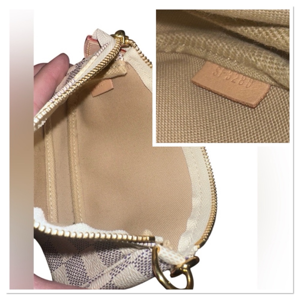 NWT ✨Louis Vuitton Damier Azur Mini Pochette - Picture 7 of 16